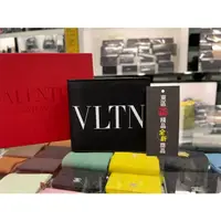 在飛比找蝦皮購物優惠-東區正精品㊣ VALENTINO VLTN 全新黑色皮革白字
