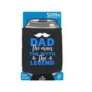 Dad The Man The Myth The Legend - Novelty Funny Cooler Holders Stubby Holder