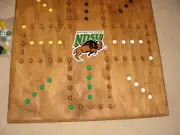 NDSU Bison Wood Marble Board Game. Wahoo. Sorry. Aggravation 2 to 4 player. USA