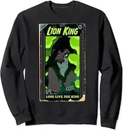 Disney Lion King Distressed Scar VHS Cover Sweatshirt