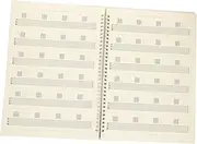 WHAMVOX Portable Six- Score Book Plastic Music Notebook for Guitar Practice A4 Large Format