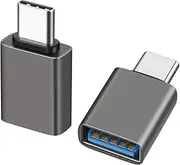 USB C Male to USB A Female OTG Adapter (3 Pack),USB 3.2 GEN2 10Gbps High-Speed Data PD 60W Fast Charging for iMac,MacBook Pro/Air,iPhone 16 15,iPad,Microsoft Surface,Samsung Galaxy S24/23/22,etc.