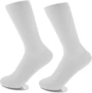 Amosfun 2pcs Female Foot Mannequin for Socks Display: Vinyl Sock Model Stand - Vinyl Sock Foot Mannequin for Store and Photography