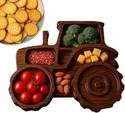 Charcuterie Board, Appetizer Display Tray, Cheese Plate Plate, Wooden Willow Dish, Decorative Food Container for Rustic Kitchen Decoration, Presentation for Dinner or Entertainment