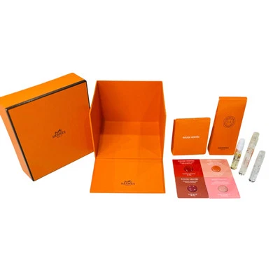 Hermes Box w/ Hermes Makeup and Fragrance Samples