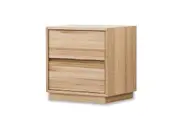 Newton Bedside Table Nightstand Solid with Drawers