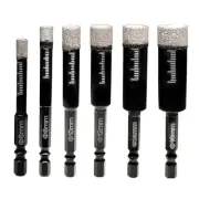 6 Pieces of Diamond Drill Bit Set Brazed Hole Opener Ceramic Tile Concrete2265