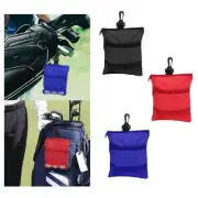 Golf Tee Bag Valuables Holder 3 Zippered Pockets Multifunctional Golf Ball Carry