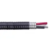 100' 3/0-3 Type MC Aluminum Metal Clad Cable PVC Jacket Black 600V