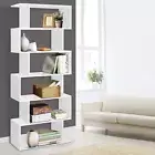 Bookshelf, 6 Tier Shelf Corner Shelves Display Bookcase Bookshelves Rack Cube St