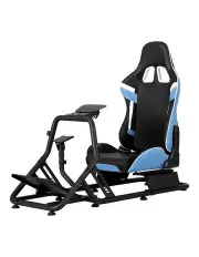 [Artiss] Racing Simulator Cockpit Steering Wheel Gaming Chair in Blue