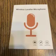 Wireless Lavalier Microphone for iPhone iPad, Lapel Mics Plug-Play