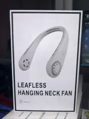 Leafless Hanging Neck Fan. Pendant Design 3 Speed Control,60 Twin Turbine Blades