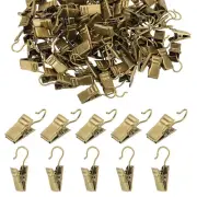 300 Pcs Bronze String Light Hanging Clips Curtain Hooks Party Decoration Hanger