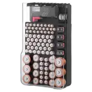 the Battery Storage Case,Organizer with Hinged Clear Cover, with Battery Te C9N4