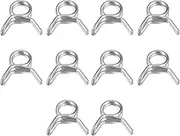 uxcell Double Wire Spring Hose Clamp, 20pcs 304 Stainless Steel 5mm Inner Dia Fit 5.5mm-6.2mm OD Hose Fuel Line Silicone Tube Spring Clips