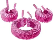 [Oxtxuzdm] Renaissances Pinkcolor Ruffled False Collar Victorian Clown Choker Scarf And Cuffs Set For Cosplay Costume Accessory Victorian False Collar