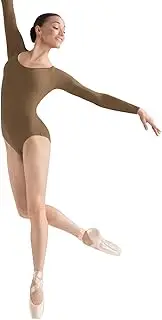 [Bloch] Dance Women's Lepsi Microlux Long Sleeve Leotard, Nude, Petite