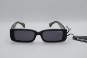 QUAY AUSTRALIA ART SCHOOL RECTANGULAR SUNGLASSES BLACK TORTOISE 125MM NEW