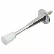 10 Pack- 3-1/8" Chrome Cast Door Stops with built on Mounting Screw