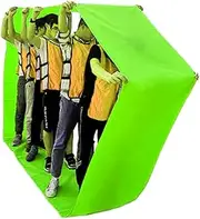 Team Building Game Running mat, Indoor and Outdoor Fun Sports Competition Games, Adult Kids Teens Group Activity Game (Color : Green, Size : Adult-20M/26FT)