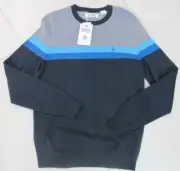 NEW Original Penguin Pullover Crew Neck Sweater MENS S Azure Blue $89.00