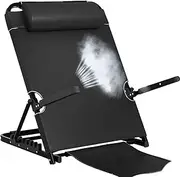 8-Gears Adjustable Bed Backrest, Portable Folding Adjustable Sit-Up Back Rest Breathable Fabric Disability Bedkrest Support for Feeding The Elderly, Reading, Leisure, Travel