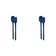 4pc Tovolo Flex-Core All Silicone Nylon Mini Spatula/Spoonula Deep Indigo