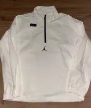 AIR JORDAN GOLF MENS 1/4 ZIP REPEL PULLOVER JACKET SIZE SMALL WHITE NWT $125