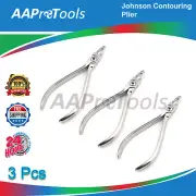 Set Of 3 Johnson Crown and Band Contouring Pliers Dental Orthodontic Instruments