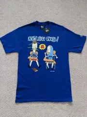 NEW Vintage Stussy Beavis and Butt-Head Blue Shirt size medium