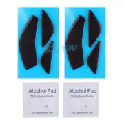 2 Sets Black Rounded Curved Edges Mouse Feet Skates for SteelSeries Rival 600