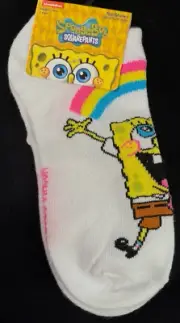 Nickelodeon - SpongeBob SquarePants - 1 Pair -No Show Socks -Size Womans 4-10 -A