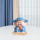 Chinese God Figurine Small Feng Shui Ornament for Office Festival Bookshelf