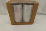 New Rae Dunn Christmas Flameless LED Wax Candle Set 2 Naughty Nice