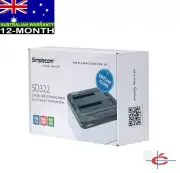 Simplecom SD322 Dual Bay USB 3.0 Dock for 2.5" & 3.5" SATA HDD