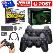 Wireless Retro Game Console 4K HDMI TV Video Game Stick w/2 Wireless Controller
