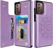 For Samsung Galaxy Note 20 Wallet Phone Case Cover with Card Slots Cash Holder