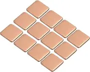 sourcing map Heatsink Copper Pad Shim 15mm x 15mm x 1.5mm Thermal Conductive Heat Sink for Electronic Chip Cooling Pack of 12