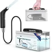 BERD Portable Electric Rechargeable Travel Bidet with 2.3L Water Tank – Handheld Jet Spray for Toilet, Bathroom, Outdoor Use – Personal Portable Bidet Sprayer for Hygiene, Camping, Home, Travel BLACK
