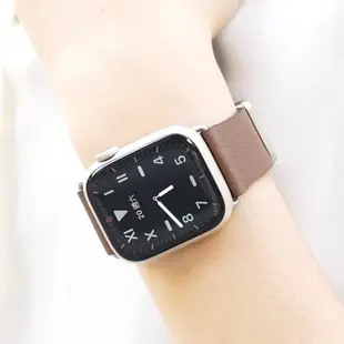 COMPLE Apple Watch 台灣製高級簡約皮革悠遊卡錶帶 手錶配件