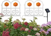 Illuminated Garden Fence, Christmas Tree Fence Lighting, 2 x Picket Fence, Garden Border, Waterproof Lighting Fence Decoration for Patio