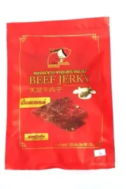 Sheets Sweet Beef Jerky Natural Food Thai Snack High Protein No Preservatives