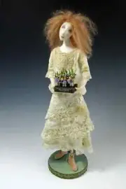 Cloth Art Doll Pattern "Wildflower" by Cindee Moyer
