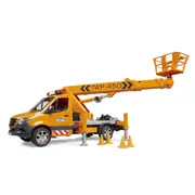Bruder Commercial Mercedes Sprinter With Working Platform Light & Sound Model