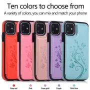 Women Leather Wallet Card Slot Case For iPhone 16 15 Pro Max 14 13 12 11 Plus
