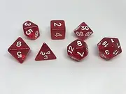 7 Piece Dice Set for Dungeons & Dragons DND