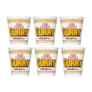 NISSIN Cup Noodle Curry Instant Ramen (87g x 6 Packs)