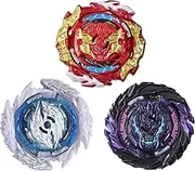 Beyblade Burst QuadDrive Sonic Warp 3-Pack with 3 Spinning Tops - Battling Game Top Toys for Kids Ages 8 and Up