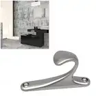 Kitchen Wall Organizer Utility Coat Holder Shower Cloth Hanger Bath Towel Shelf